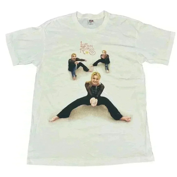 Anvil Tops - Vintage 1998 LeAnn Rimes Concert Tee Something to Talk About Single Stich Tour L